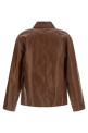 Vintage leather blouson Brown