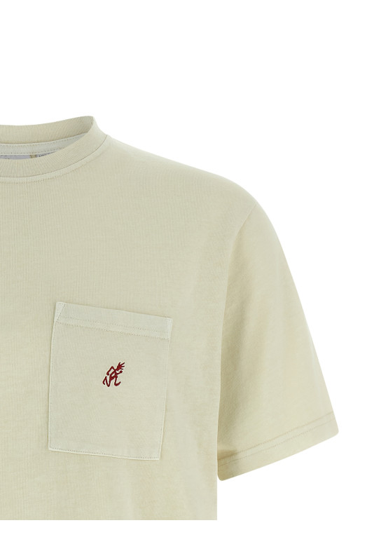 'One Point' T-shirt Beige