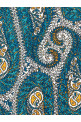 Paisley silk scarf Blue