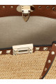 Valentino Garavani 'Rockstud' small shopping bag Beige