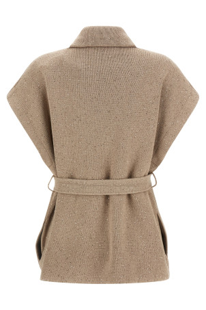 'Diamante' vest Beige