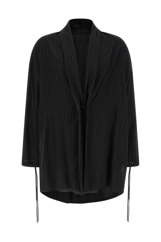 'Thin stripe' jacket Black