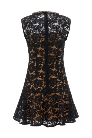 'Black lace crystal' dress Black