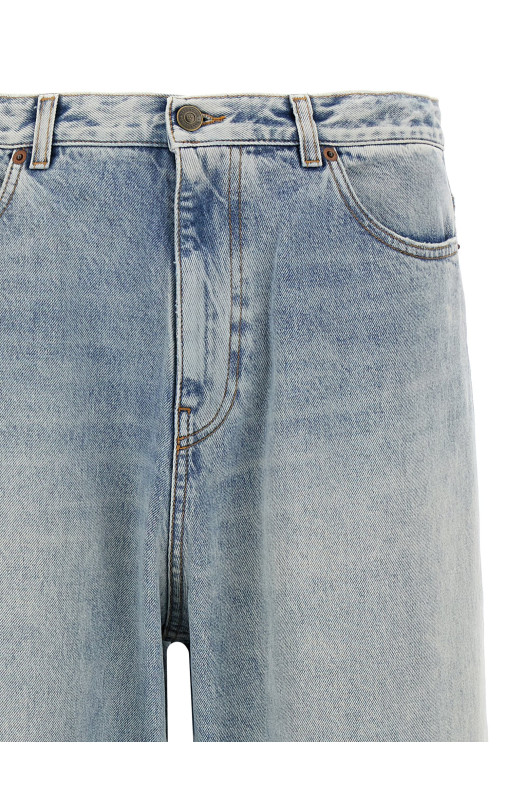 Valentino Garavani turn-up jeans BLUE