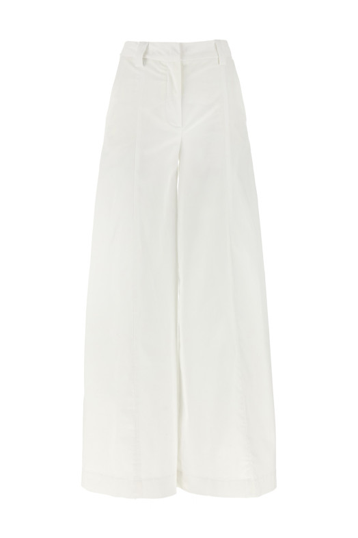 'Chino Sculpture Leg' pants White