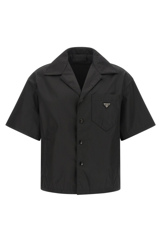 Re-nylon shirt Black