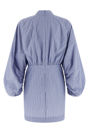 'Drawstring Stripe Mini' dress BLUE