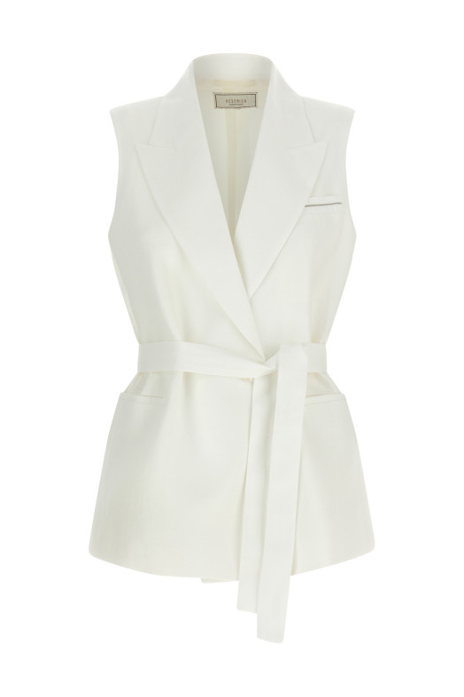 Linen vest White