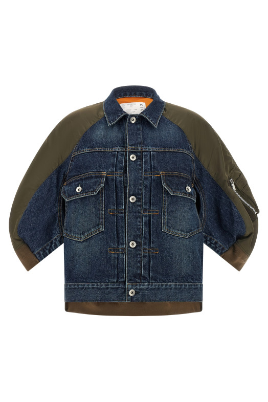 Hybrid bomber jacket Multicolor