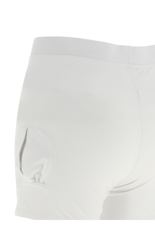 Logo embroidery tennis dress White