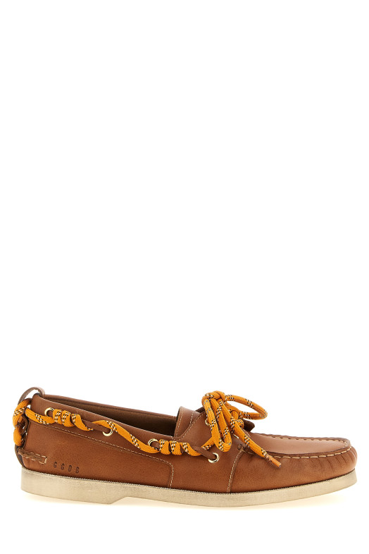 Leather Boat Shoe  Brown