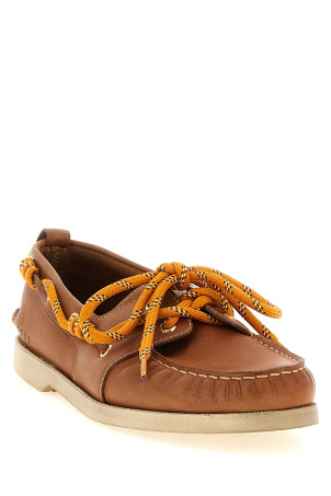 Leather Boat Shoe  Brown