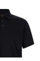 Cotton silk polo shirt Blue