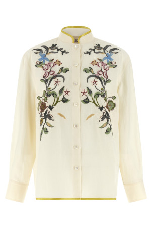 Valentino Garavani floral embroidery shirt Beige