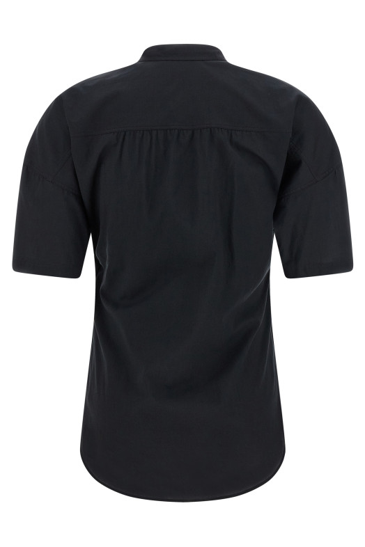 Lavallière collar shirt Gray