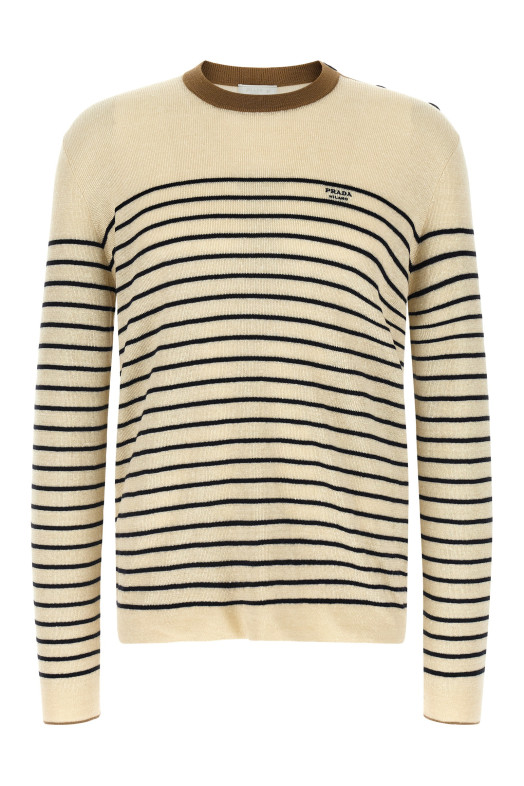 Striped sweater Beige