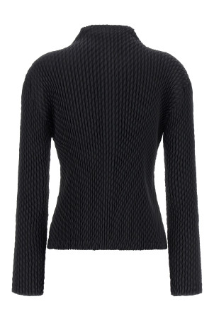 'Sleek Pleats' cardigan Black