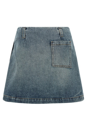 Denim skirt BLUE