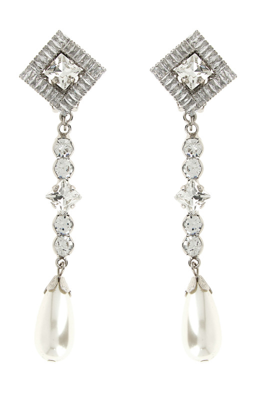 Pendant earrings Silver