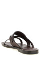 Leather sandals Brown