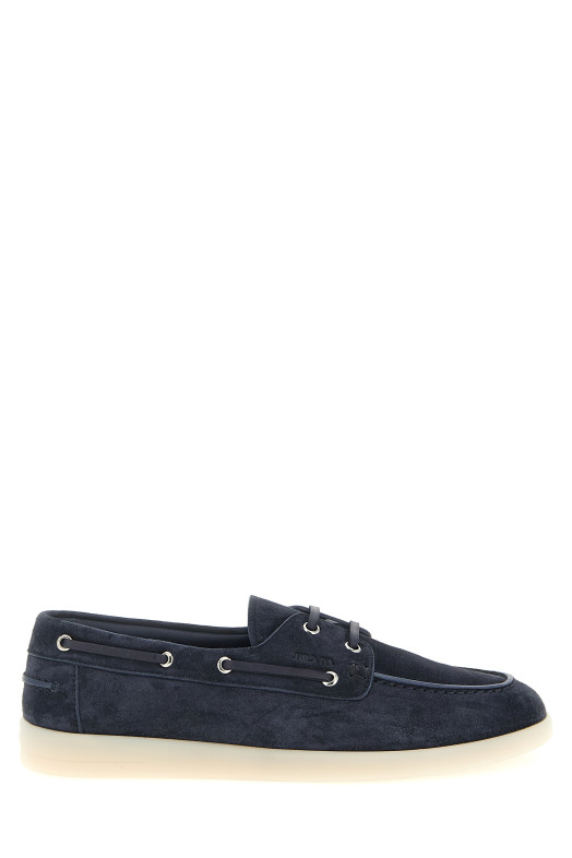 Suede boat shoe Blue