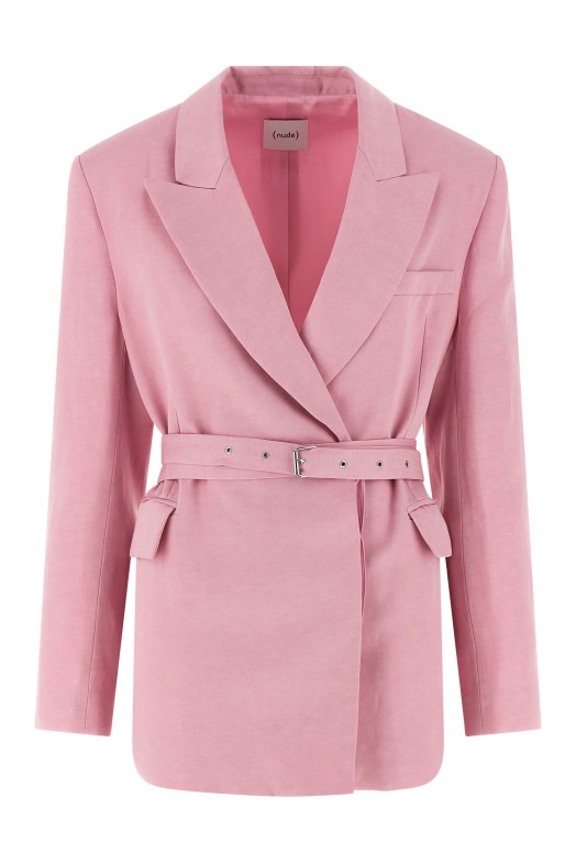 Belt blazer Pink