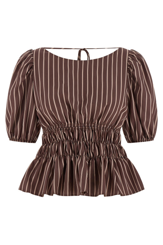 'Jeanette' top Brown