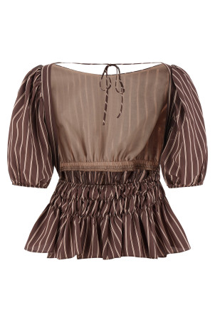 'Jeanette' top Brown