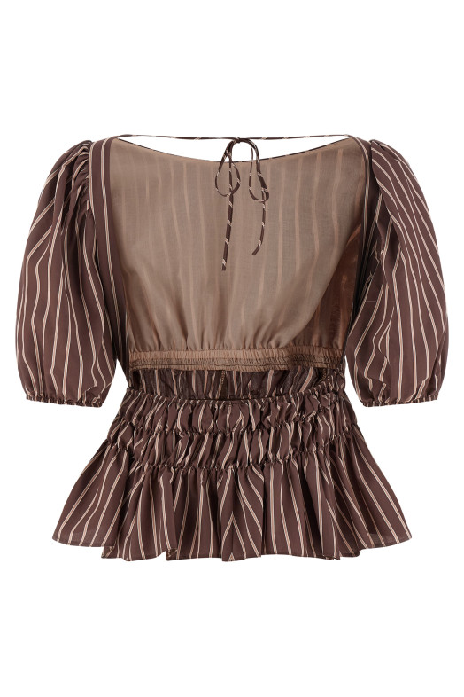 'Jeanette' top Brown