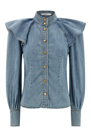 'Crush Denim' blouse Blue