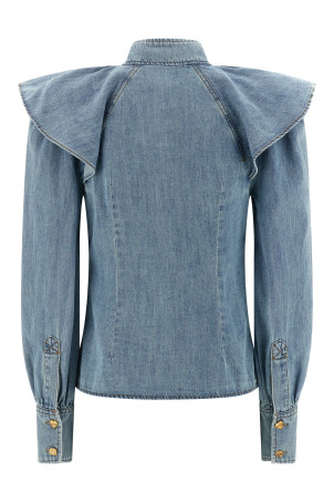 'Crush Denim' blouse Blue