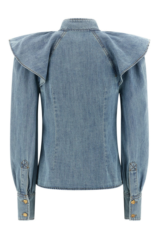 'Crush Denim' blouse Blue