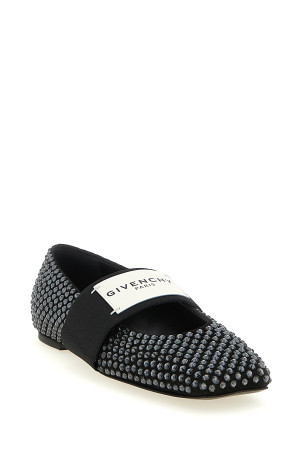 'Sliced Square' ballet flats Black