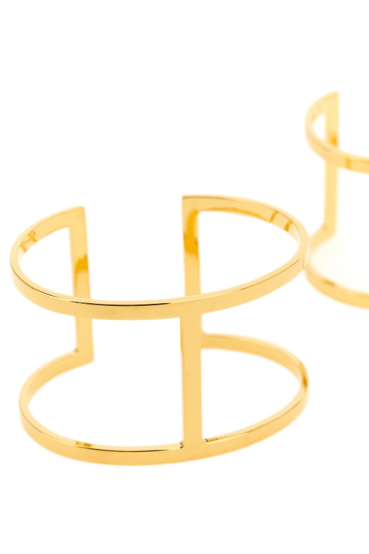 Logo bracelet set Gold