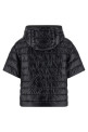 Reversible short-sleeved down jacket Black
