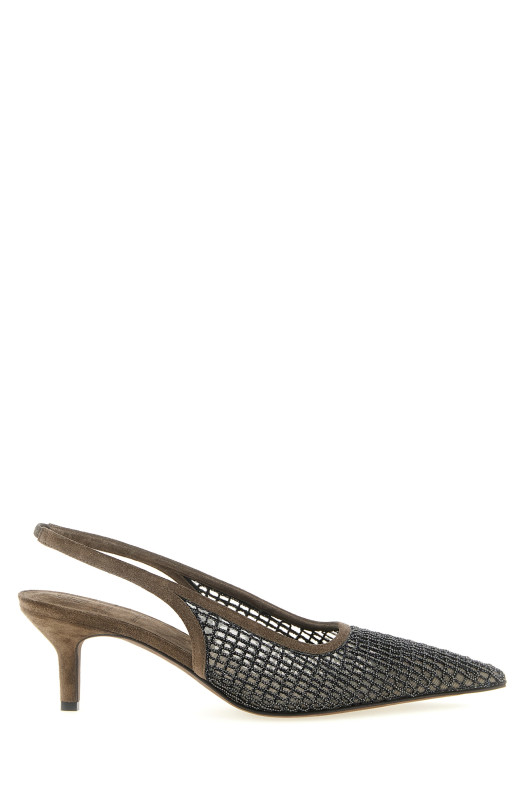 'City' slingback Brown