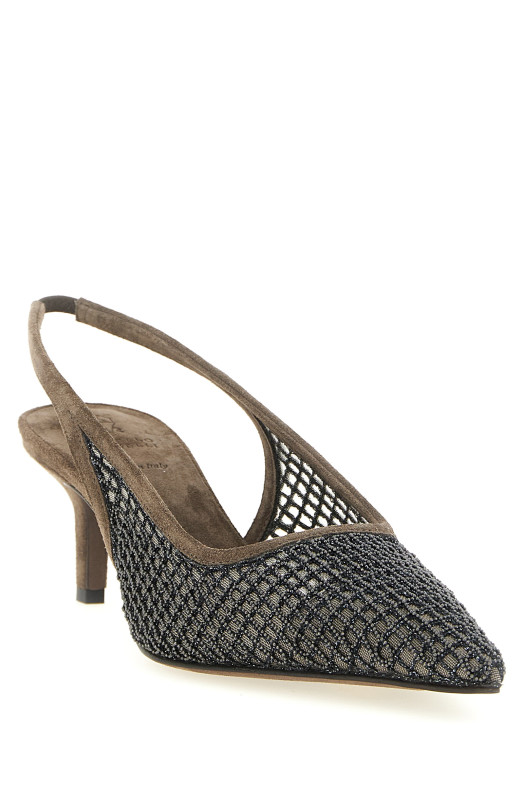 'City' slingback Brown