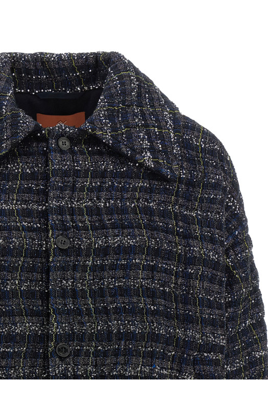 Caperdoni frame overshirt Blue