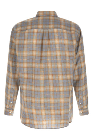 'Airy Wool Check' shirt BLUE