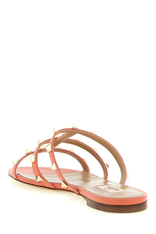 Valentino Garavani 'Rockstud' slides orange