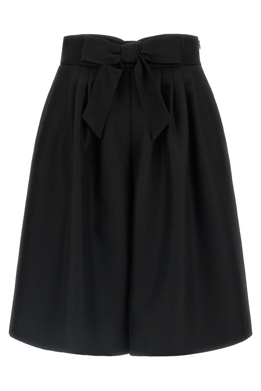 Valentino Garavani bow bermuda shorts Black