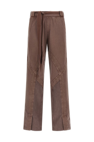 Front split pants Brown