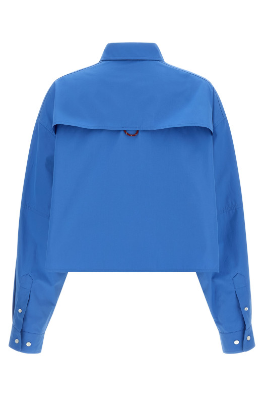 Cropped overshirt BLUE