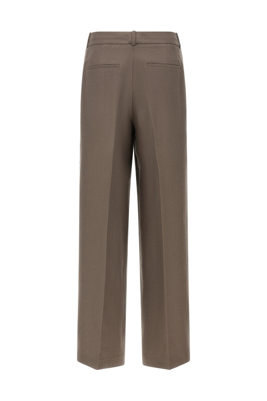 Linen trousers Brown