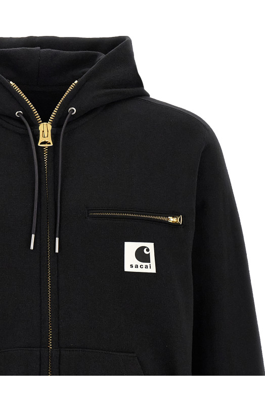Sacai x Carhartt WIP hoodie Black