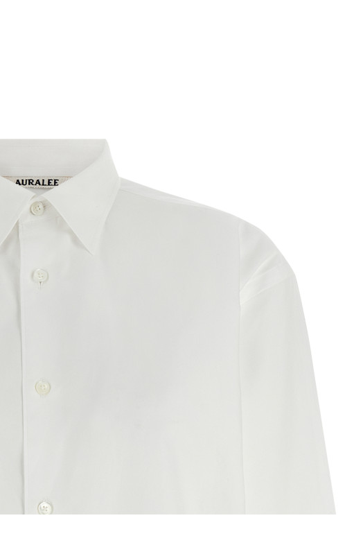'Washed Finx Twill' shirt White