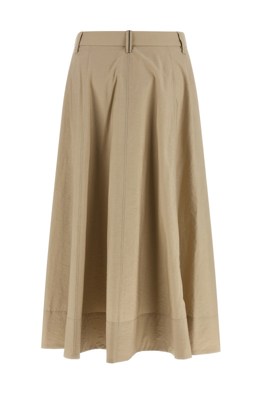 Cotton skirt Beige