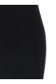 Squared neckline dress Black