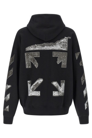 'Metal Arrow Skate' hoodie Black