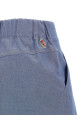 Chambray cotton shorts BLUE